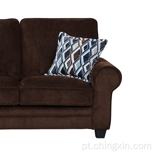 Conjuntos de sofá de tecido 1 + 2 + 3 de dois lugares para sala de estar Móveis